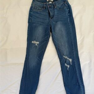 Distressed Blue Women's Jeans